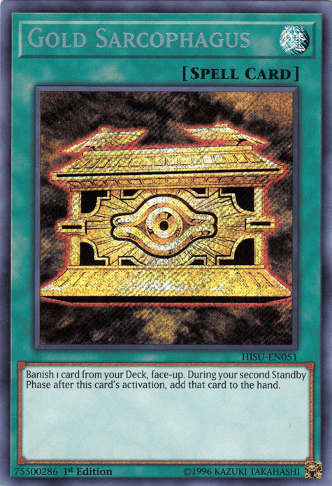 Gold Sarcophagus [HISU-EN051] Secret Rare - Josh's Cards