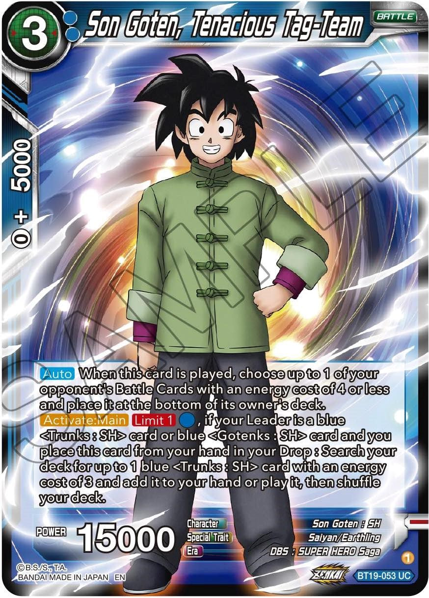Son Goten, Tenacious Tag-Team (BT19-053) [Fighter's Ambition] Parallel Foil