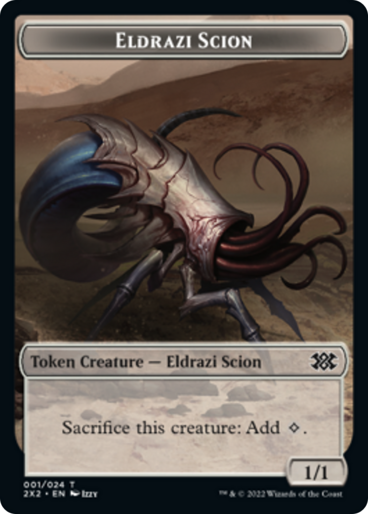 Bear // Eldrazi Scion Double-Sided Token [Double Masters 2022 Tokens] Foil