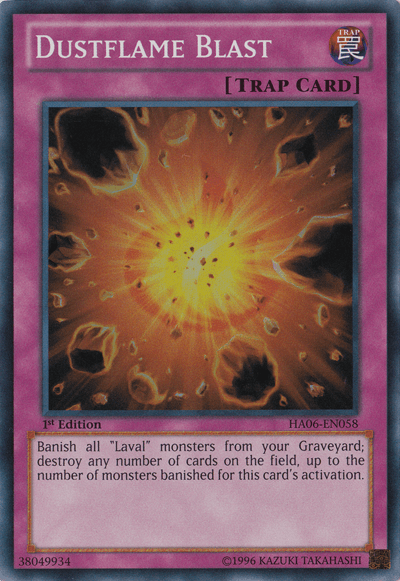 Dustflame Blast [HA06-EN058] Super Rare - Josh's Cards