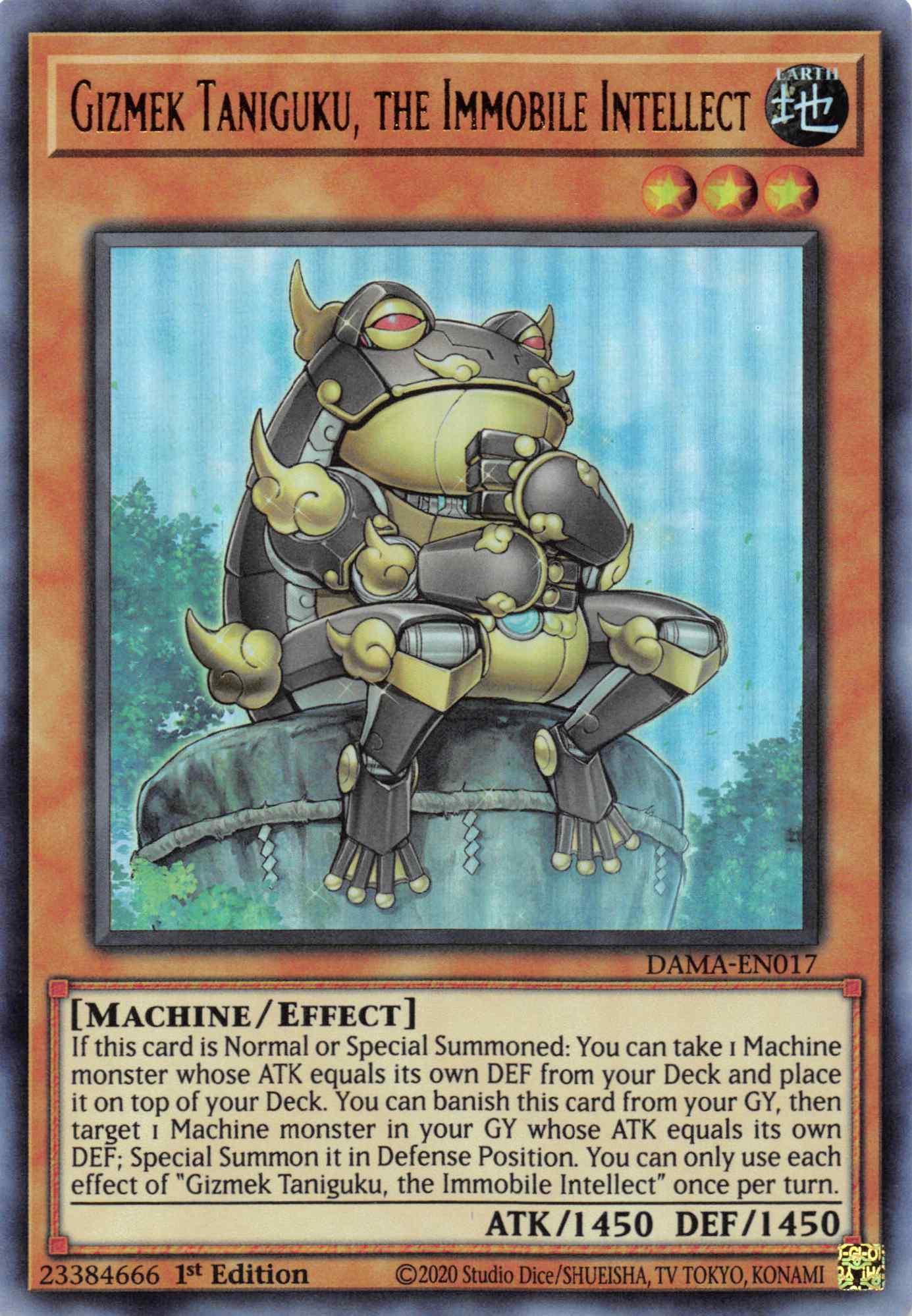 Gizmek Taniguku, the Immobile Intellect [DAMA-EN017] Ultra Rare - Josh's Cards
