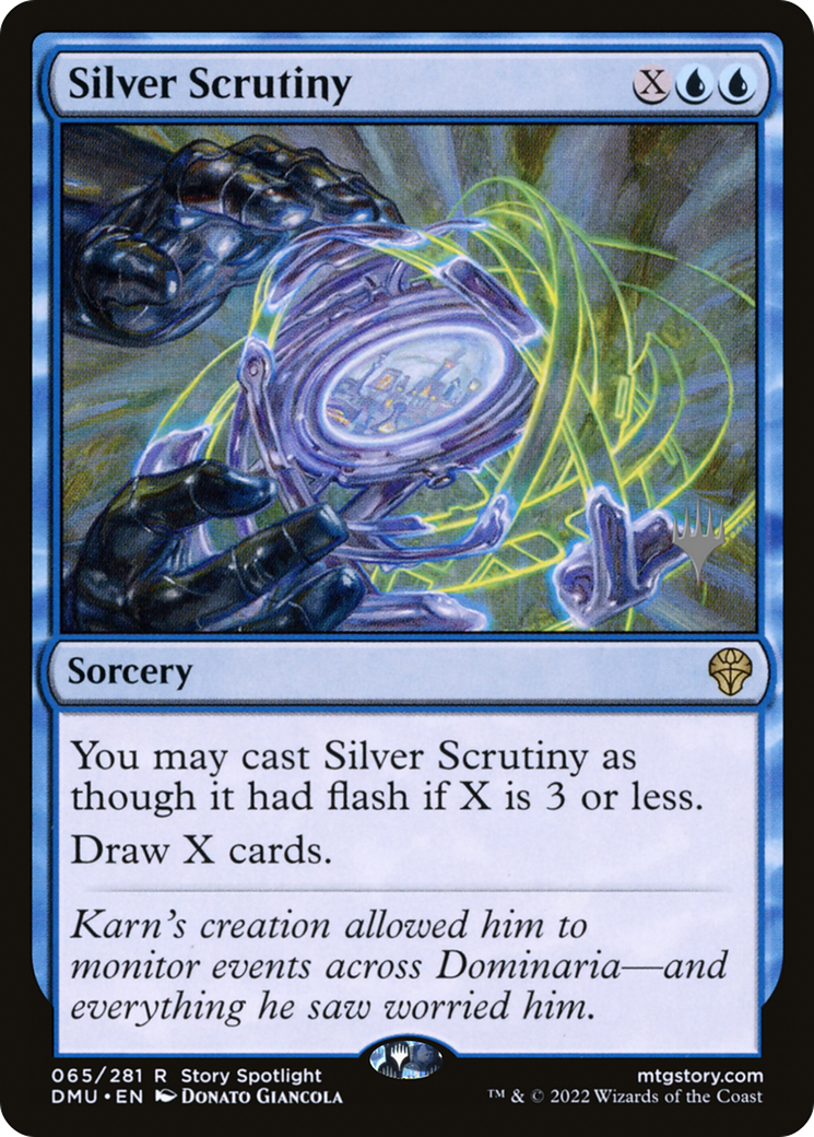 Silver Scrutiny (PPDMU-65P) - Dominaria United Promos Foil