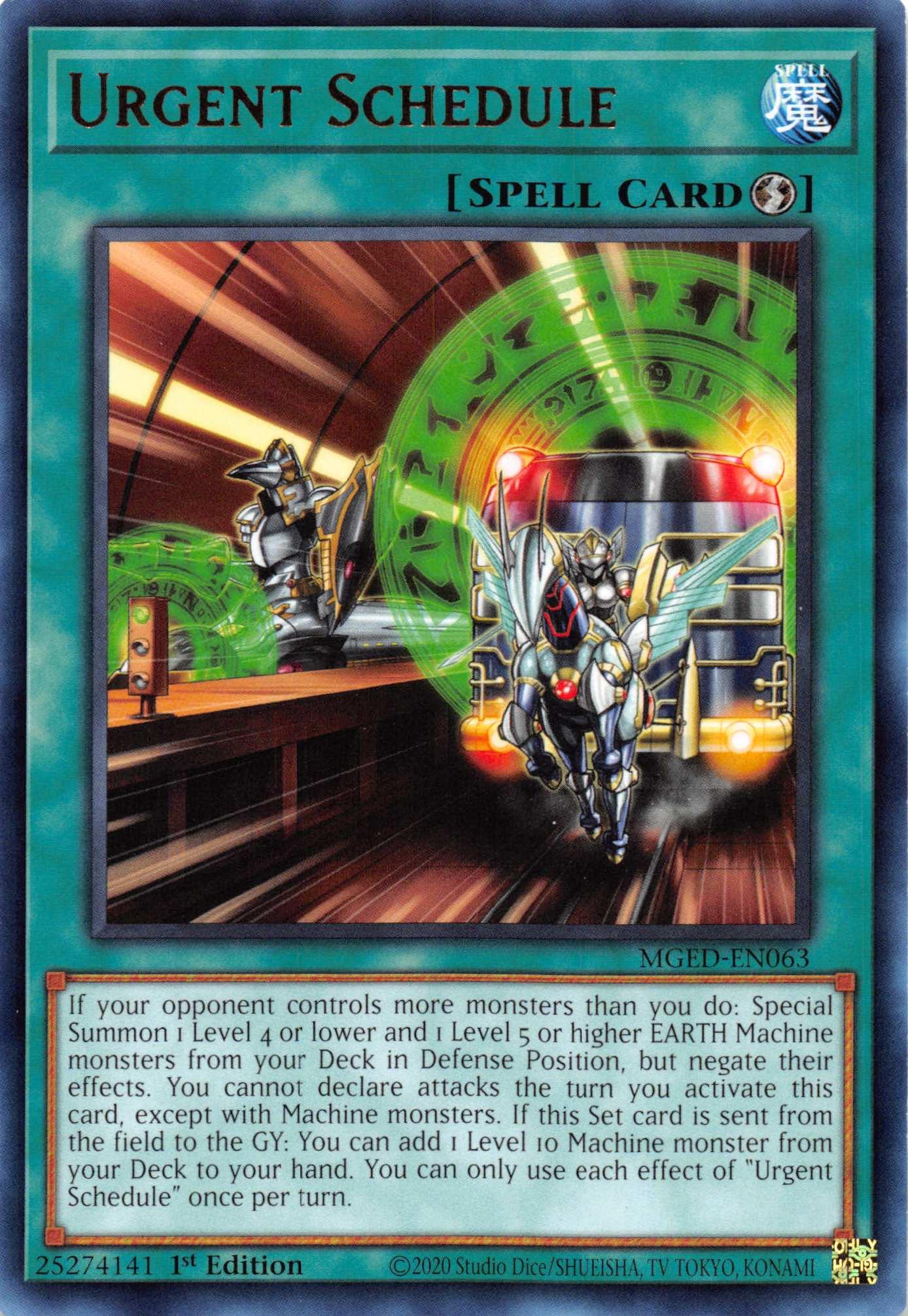 Urgent Schedule [MGED-EN063] Rare - Josh's Cards