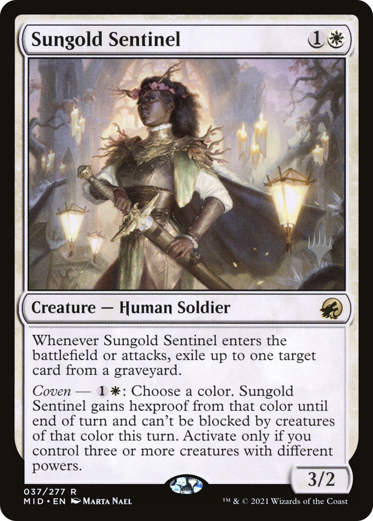 Sungold Sentinel (PPMID-37P) - Innistrad: Midnight Hunt Promos