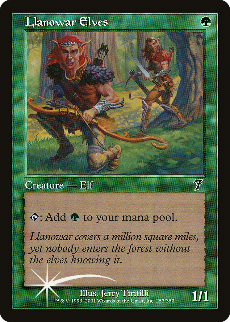 Llanowar Elves [Seventh Edition] Foil