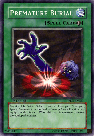 Premature Burial [SD6-EN020] Common - Josh's Cards