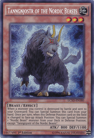 Tanngnjostr of the Nordic Beasts [LC5D-EN180] Secret Rare - Josh's Cards