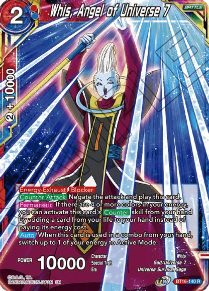 Whis, Angel of Universe 7 (BT16-140) [Realm of the Gods] Parallel Foil