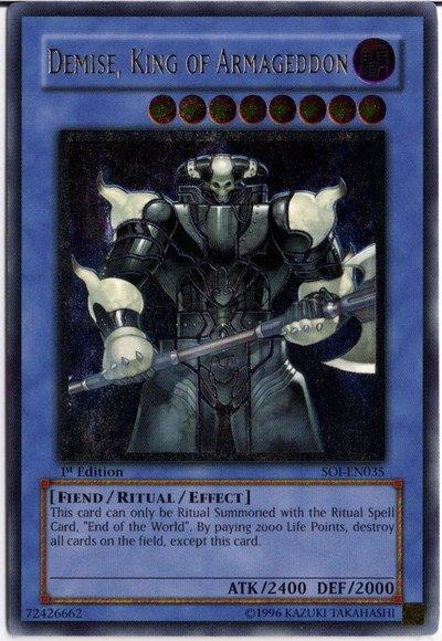 Demise, King of Armageddon (UTR) [SOI-EN035] Ultimate Rare - Josh's Cards