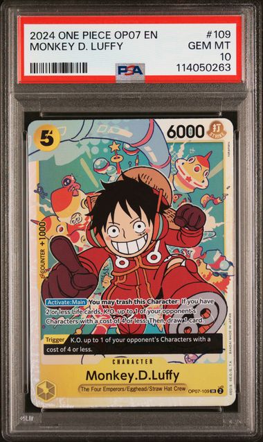 Monkey.D.Luffy OP07 500 Years in the Future OP05-109 PSA 10