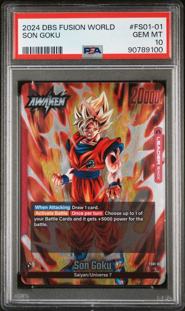 Son Goku Fusion World Starter Deck FS01-01 PSA 10