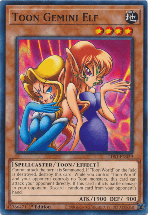 Toon Gemini Elf [LDS1-EN059] Common - Josh's Cards