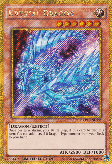 Krystal Dragon [MVP1-ENGV2] Gold Secret Rare - Josh's Cards