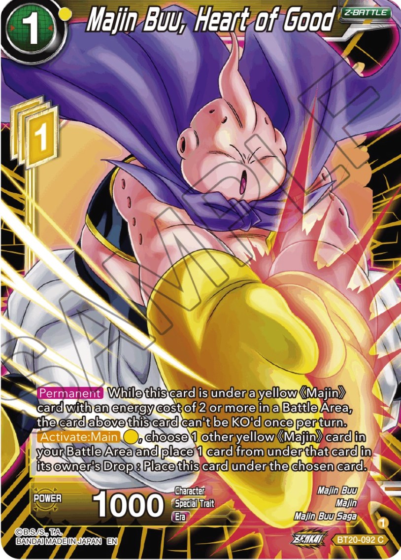 Majin Buu, Heart of Good (BT20-092) [Power Absorbed] Parallel Foil