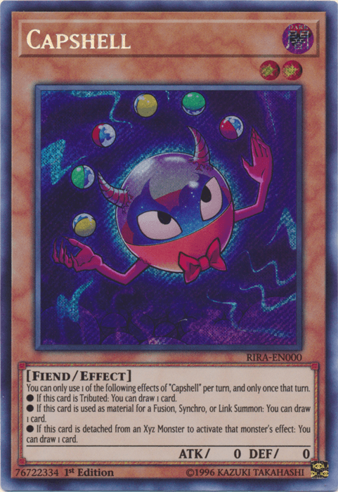 Capshell [RIRA-EN000] Secret Rare - Josh's Cards