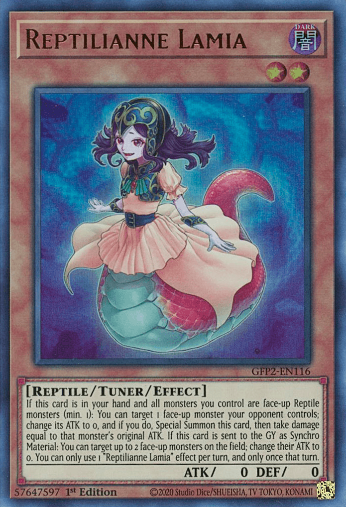 Reptilianne Lamia [GFP2-EN116] Ultra Rare - Josh's Cards