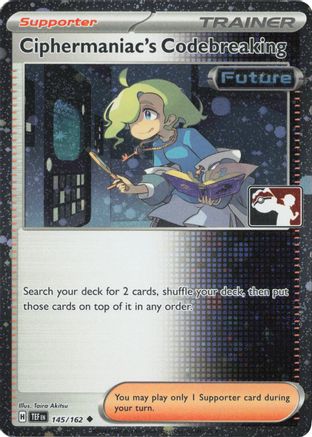 Ciphermaniac's Codebreaking (Cosmos Holo) 145/162 - Prize Pack Series Cards Holofoil