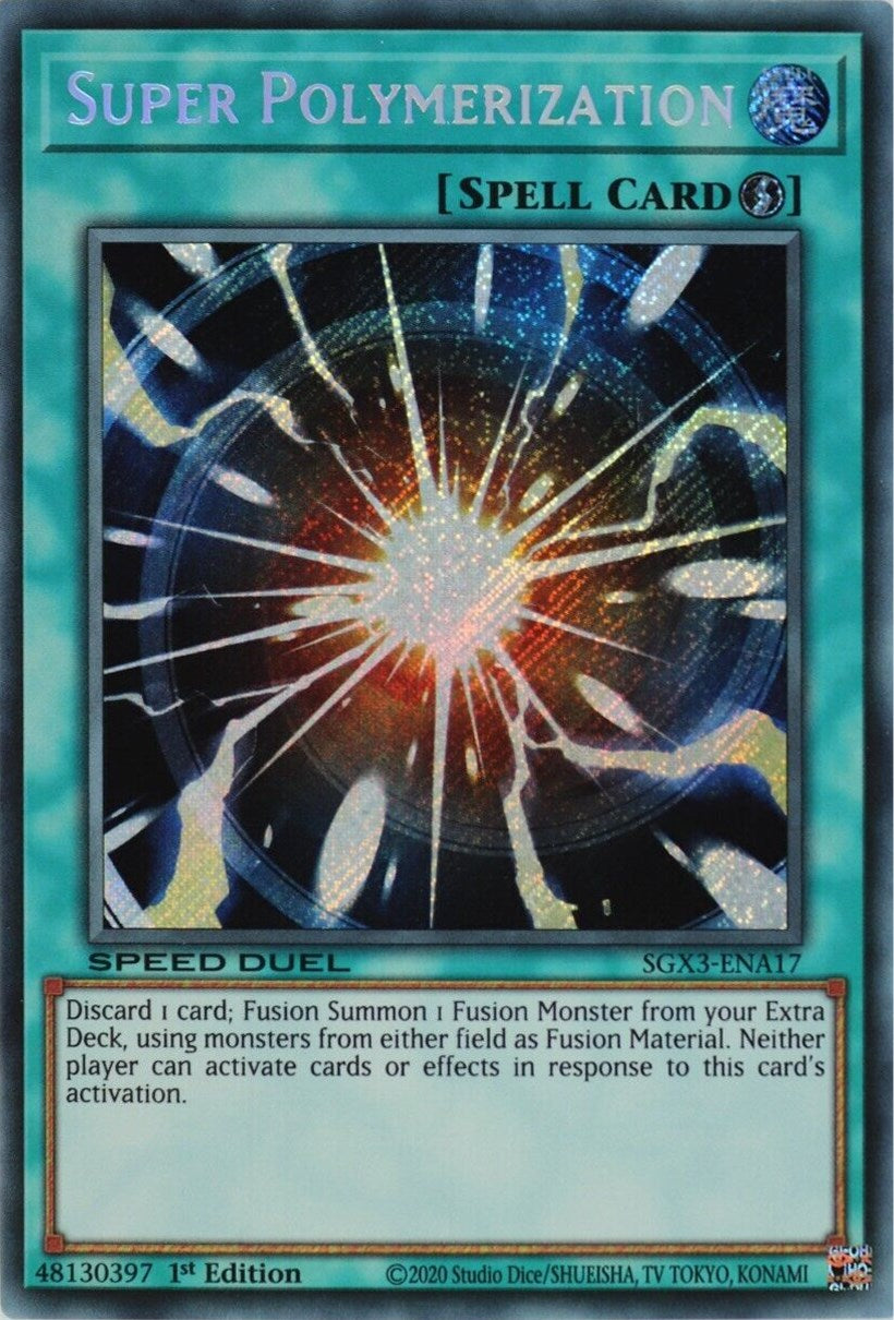 Super Polymerization (Secret Rare) (SGX3-ENA17) - Speed Duel GX: Duelists of Shadows 1st Edition