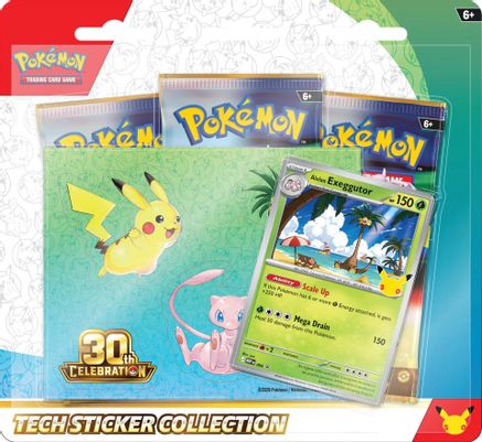 Pokemon: 30th Celebration Tech Sticker Collection [Alolan Exeggutor]