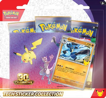 Pokemon: 30th Celebration Tech Sticker Collection [Lucario]