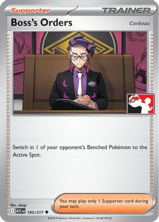 Boss's Orders [Corbeau] 183/217 - Prize Pack Series Cards
