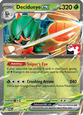 Decidueye ex 012/088 - Prize Pack Series Cards Holofoil