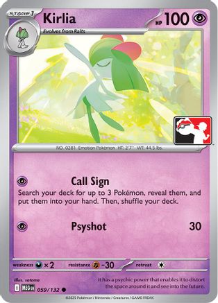 Kirlia 059/132 - Prize Pack Series Cards
