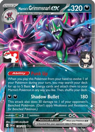 Marnie's Grimmsnarl ex 136/182 - Prize Pack Series Cards Holofoil
