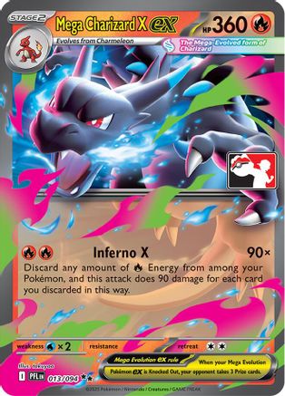 Mega Charizard X ex 013/094 - Prize Pack Series Cards Holofoil