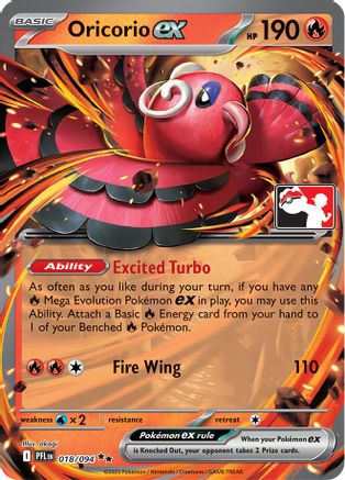 Oricorio ex 018/094 - Prize Pack Series Cards Holofoil