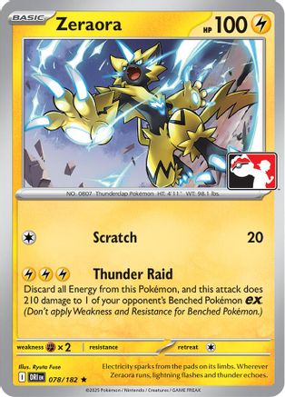 Zeraora 078/182 - Prize Pack Series Cards