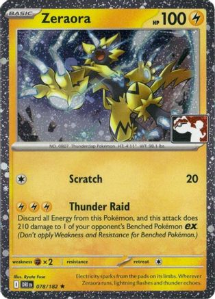 Zeraora (Cosmos Holo) 078/182 - Prize Pack Series Cards Holofoil
