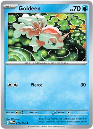 Goldeen 013/084 - ME05 Pitch Black Reverse Holofoil