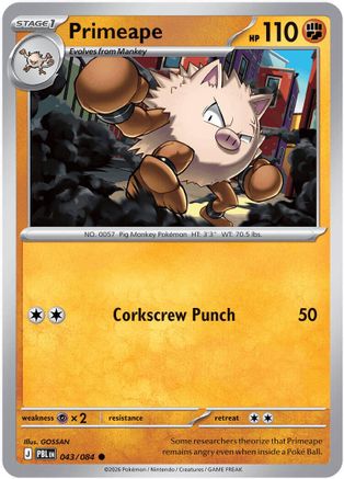 Primeape 043/null - ME05 Pitch Black
