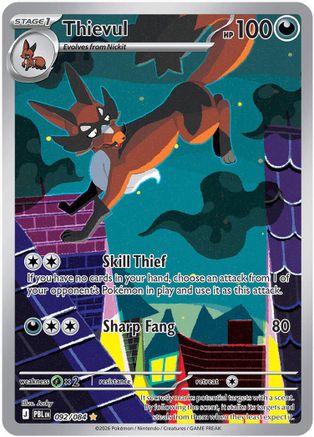 Thievul 092/084 - ME05 Pitch Black Holofoil