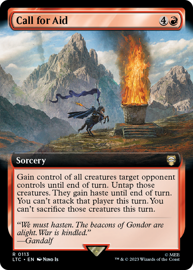 Call for Aid (LTC-113) - Tales of Middle-earth Commander: (Extended Art) Foil