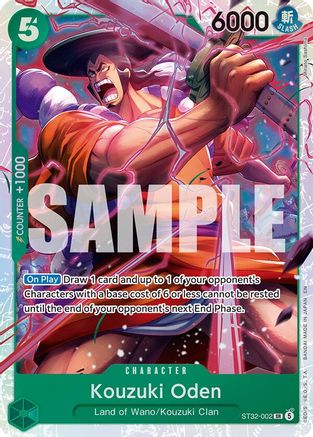 Kouzuki Oden (ST32-002) - Starter Deck 32: GREEN Roronoa Zoro Foil