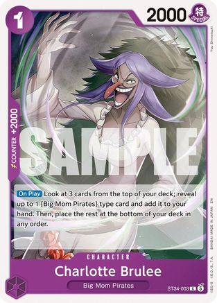 Charlotte Brulee (ST34-003) - Starter Deck 34: PURPLE Charlotte Katakuri