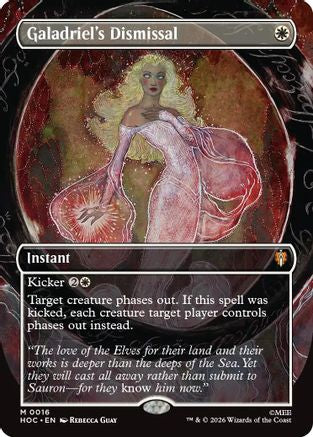 Galadriel's Dismissal (Borderless) (HOC-016) - The Hobbit: Eternal-Legal Foil