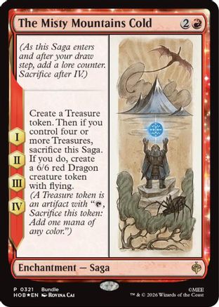 The Misty Mountains Cold (UMP-321) - Unique and Miscellaneous Promos Foil