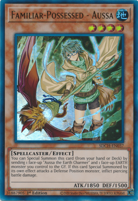 Familiar-Possessed - Aussa (Alternate Art) [SDCH-EN037] Ultra Rare - Josh's Cards