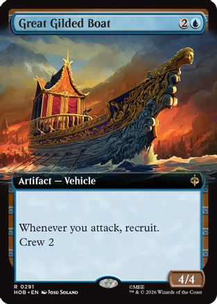 Great Gilded Boat (Extended Art) (HOB-291) - The Hobbit Foil