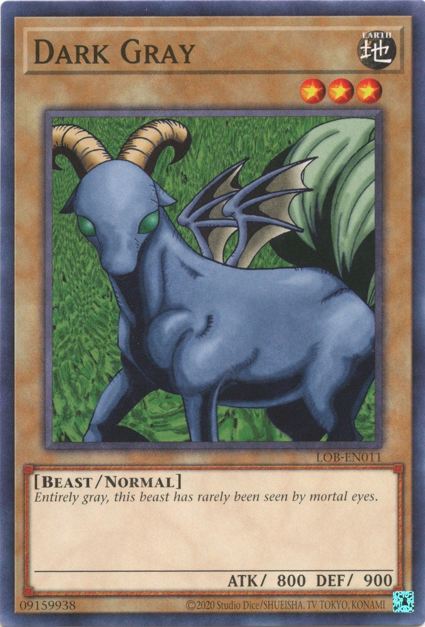 Dark Gray (25th Anniversary) [LOB-EN011] Common - Josh's Cards