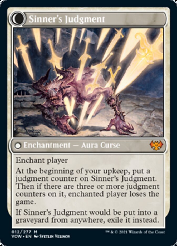 Faithbound Judge // Sinner's Judgment (VOW-012) - Innistrad: Crimson Vow: (Double Faced Transform) Foil