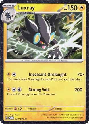 Luxray (Cosmos Holo) 028/088 - Blister Exclusives Holofoil