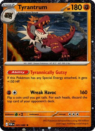 Tyrantrum (Cosmos Holo) 045/088 - Blister Exclusives Holofoil