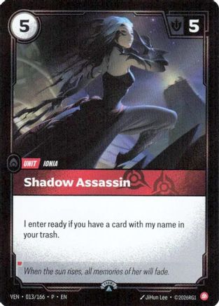 Shadow Assassin (013/166) - Riftbound Organized Play Promotional Cards Foil