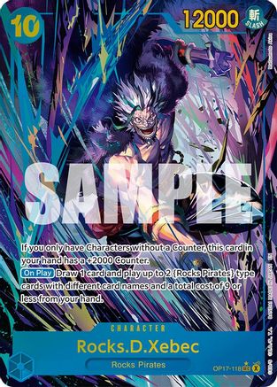 Rocks.D.Xebec (118) (Alternate Art) (OP17-118) - The World's Strongest Warriors Foil