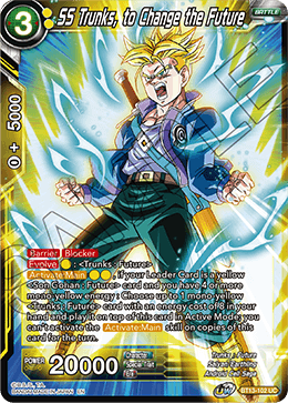 SS Trunks, to Change the Future (Uncommon) (BT13-102) [Supreme Rivalry] Parallel Foil