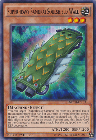Superheavy Samurai Soulshield Wall [NECH-EN011] Common - Josh's Cards